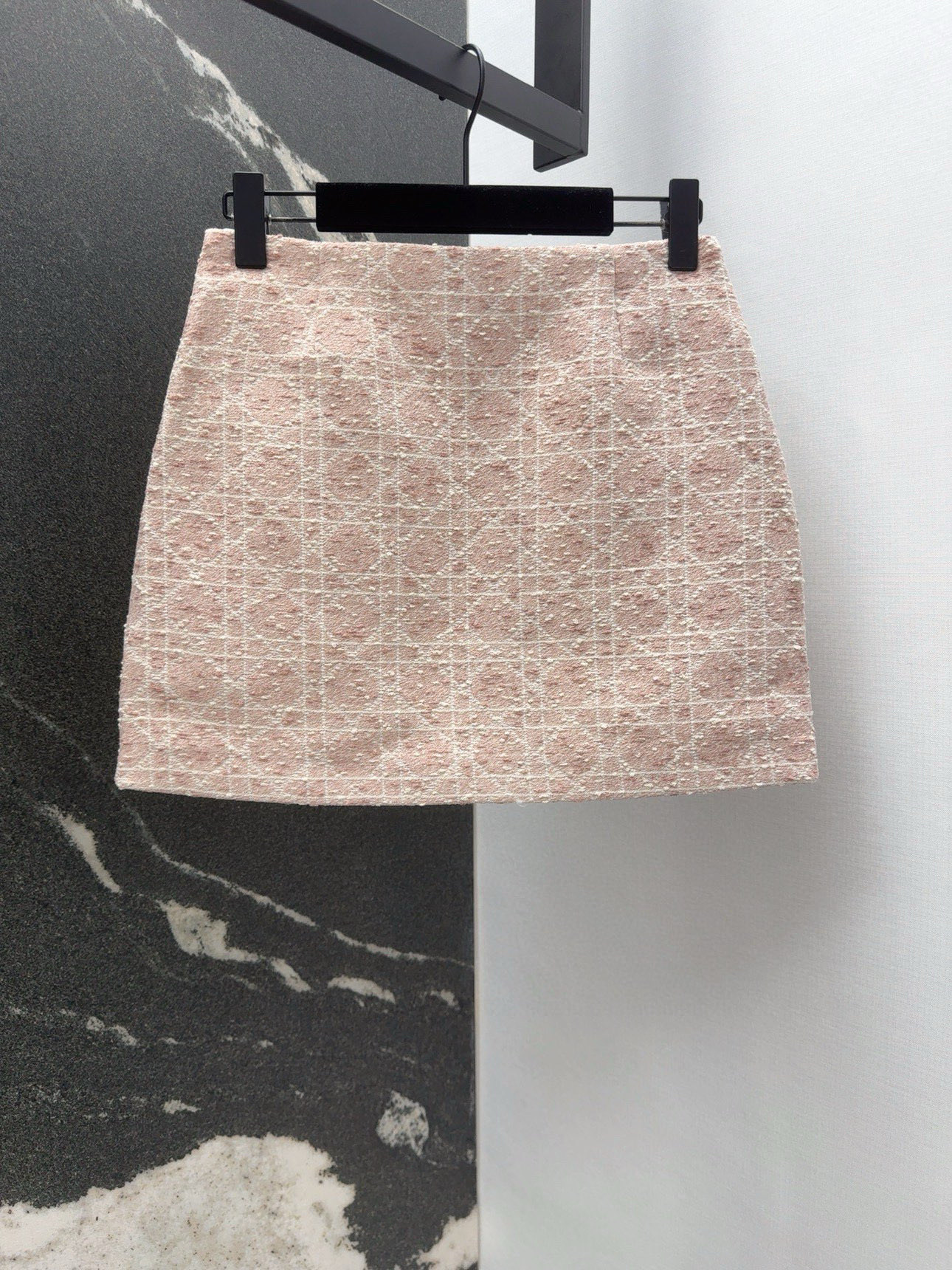 Dior-Inspired Pink Tweed Mini Skirt, Classic A-Line Silhouette 9 i1756529874623 6630 0 9