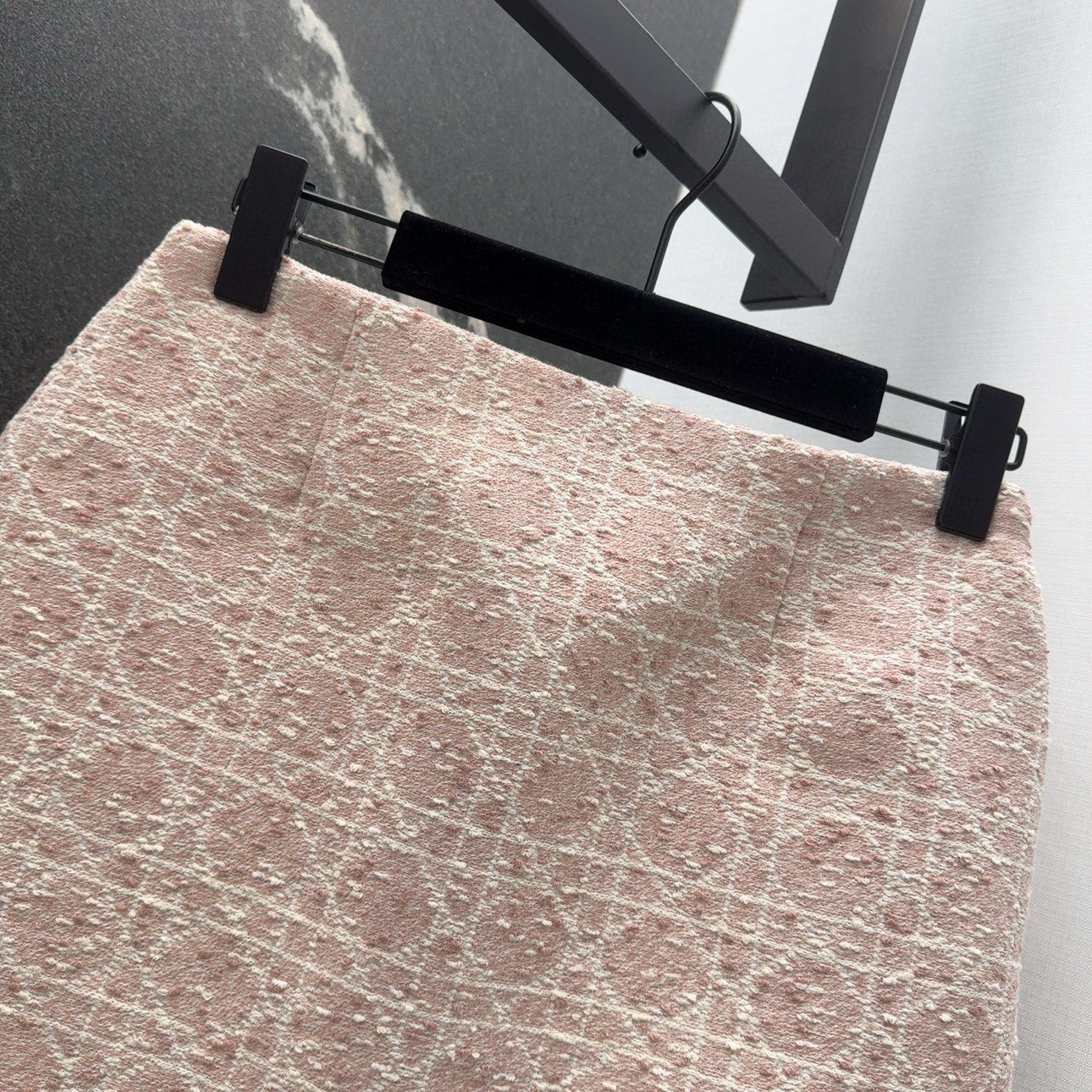 Dior-Inspired Pink Tweed Mini Skirt, Classic A-Line Silhouette 3 i1756529876325 4872 0 3