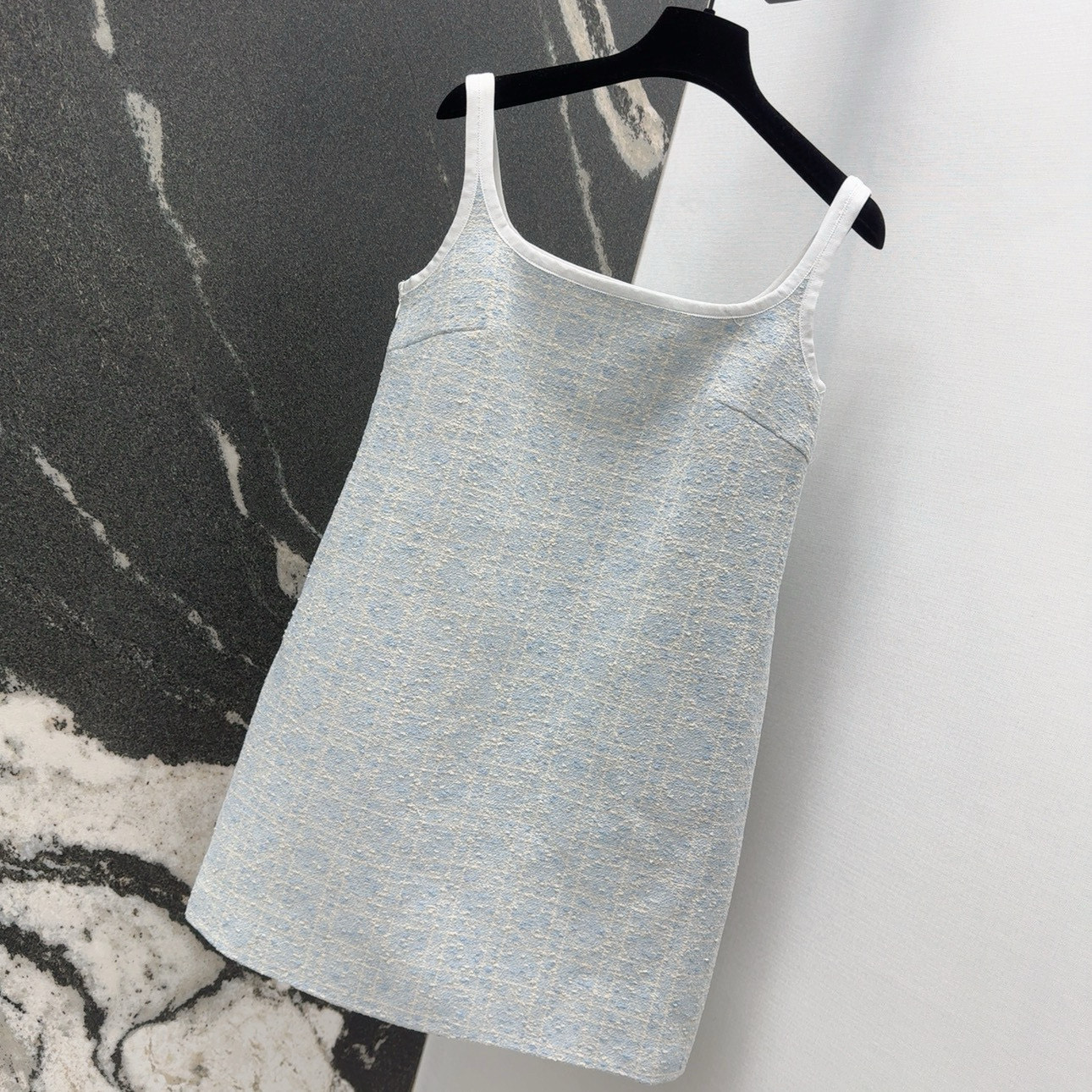 Dior Miss D Glacier Blue Tweed A-Line Mini Dress Sleeveless Elegant Style 2 i1756530296033 2668 0 1