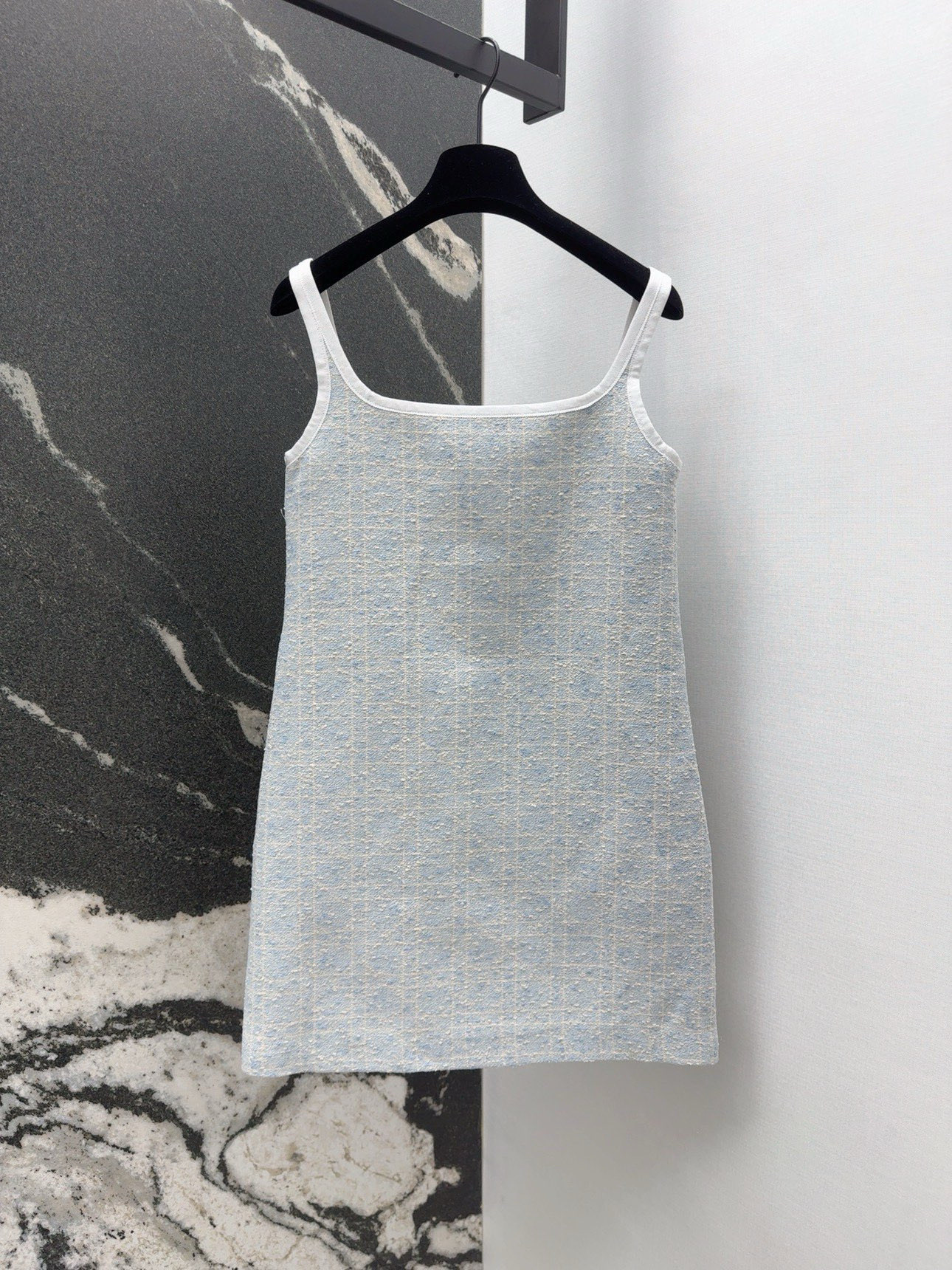 Dior Miss D Glacier Blue Tweed A-Line Mini Dress Sleeveless Elegant Style 8 i1756530297531 8746 0 7