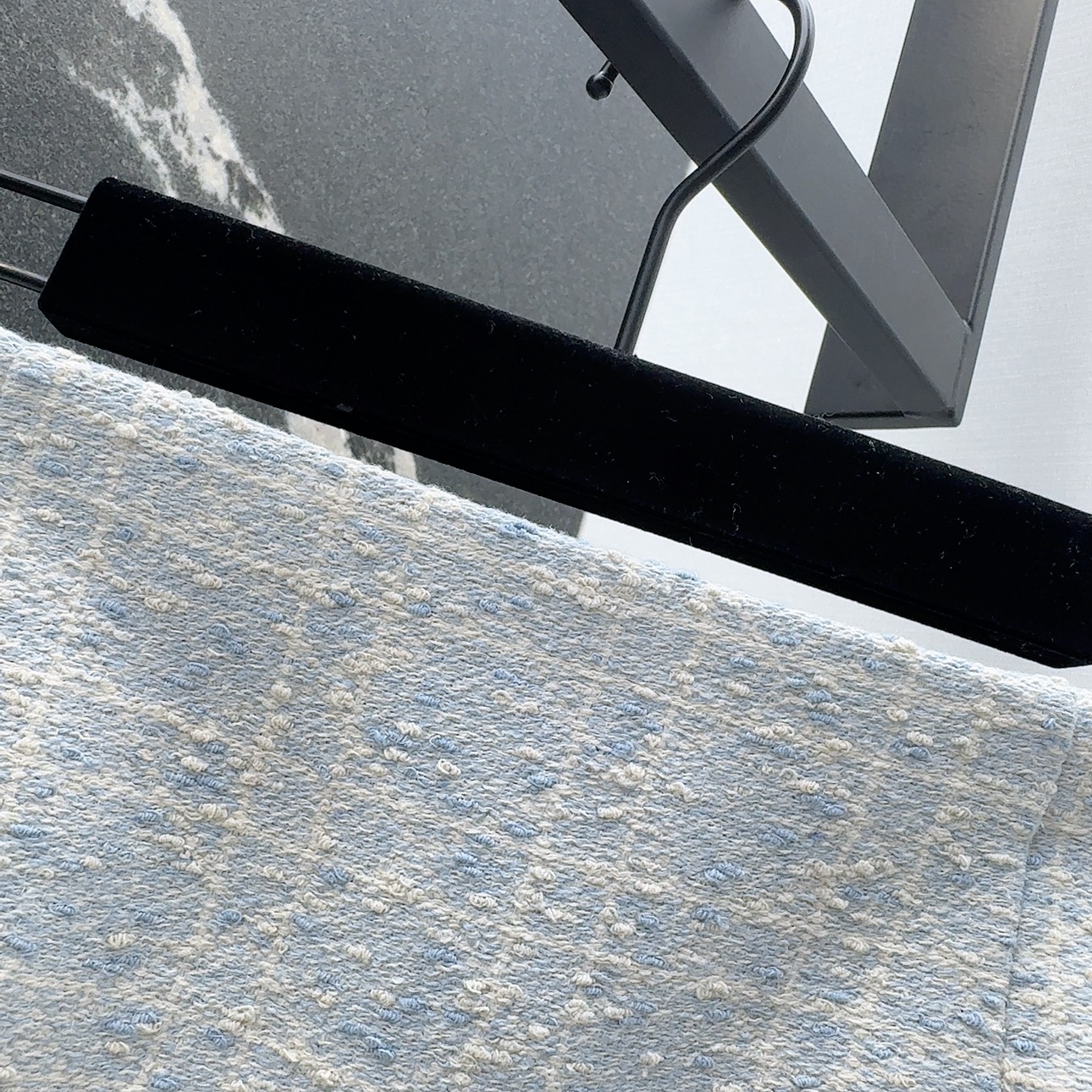 Miss D Inspired Blue Tweed Mini Skirt, High Waist A-Line Skirt 6 i1756536594169 8724 0 10