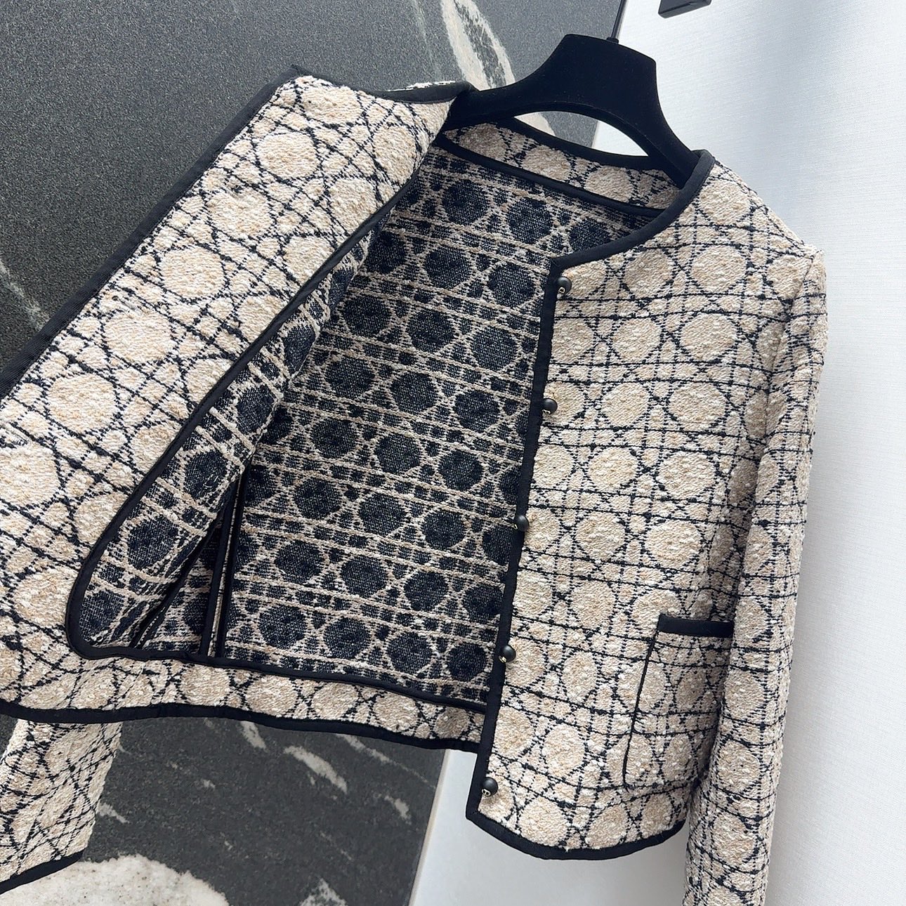 Elegant Tweed Skirt Suit Set - Cropped Jacket & A-Line Skirt - Miss D Limited 9 i1756707857682 5733 0 12