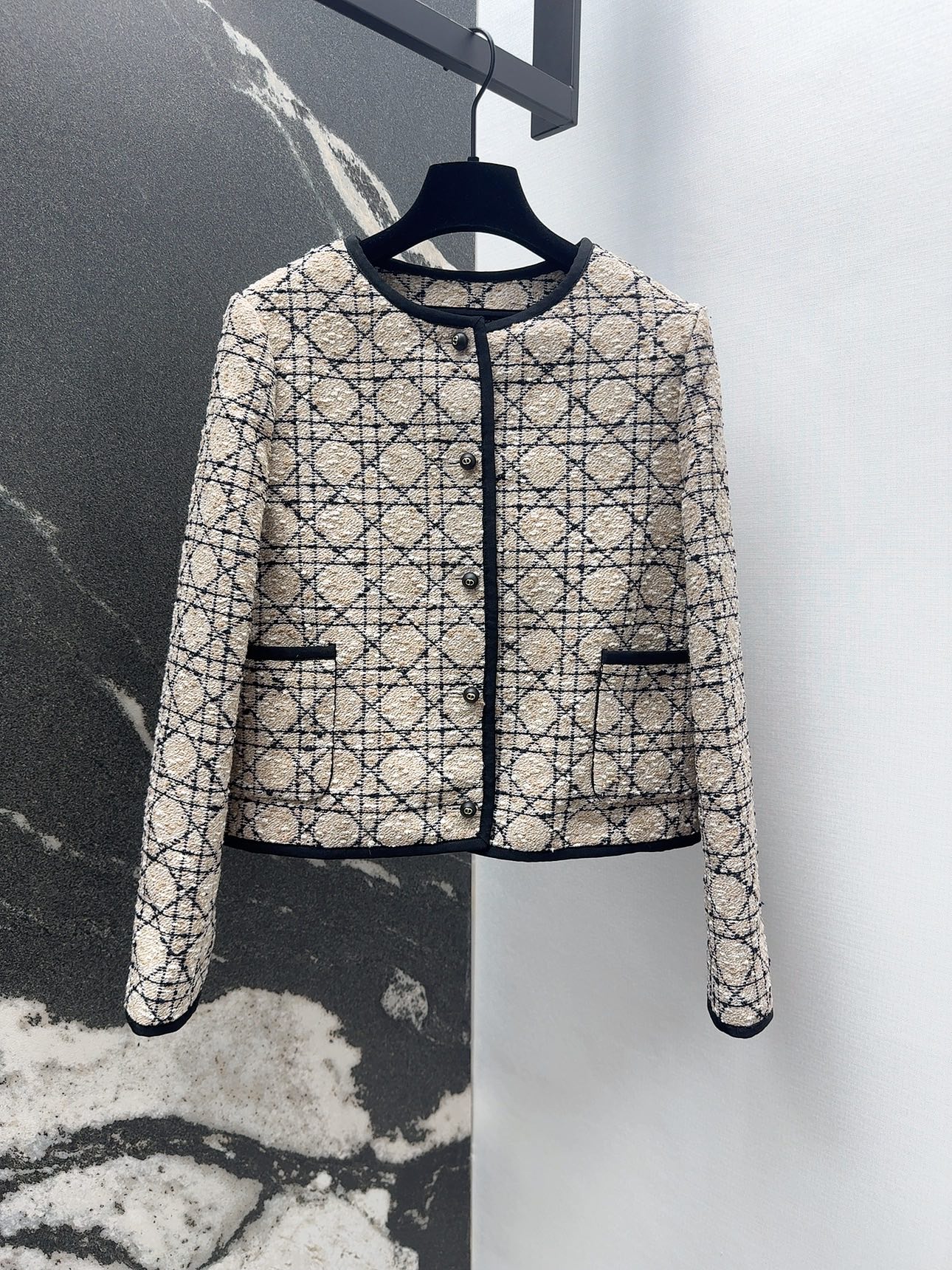 Elegant Tweed Skirt Suit Set - Cropped Jacket & A-Line Skirt - Miss D Limited 3 i1756707860765 6761 0 4