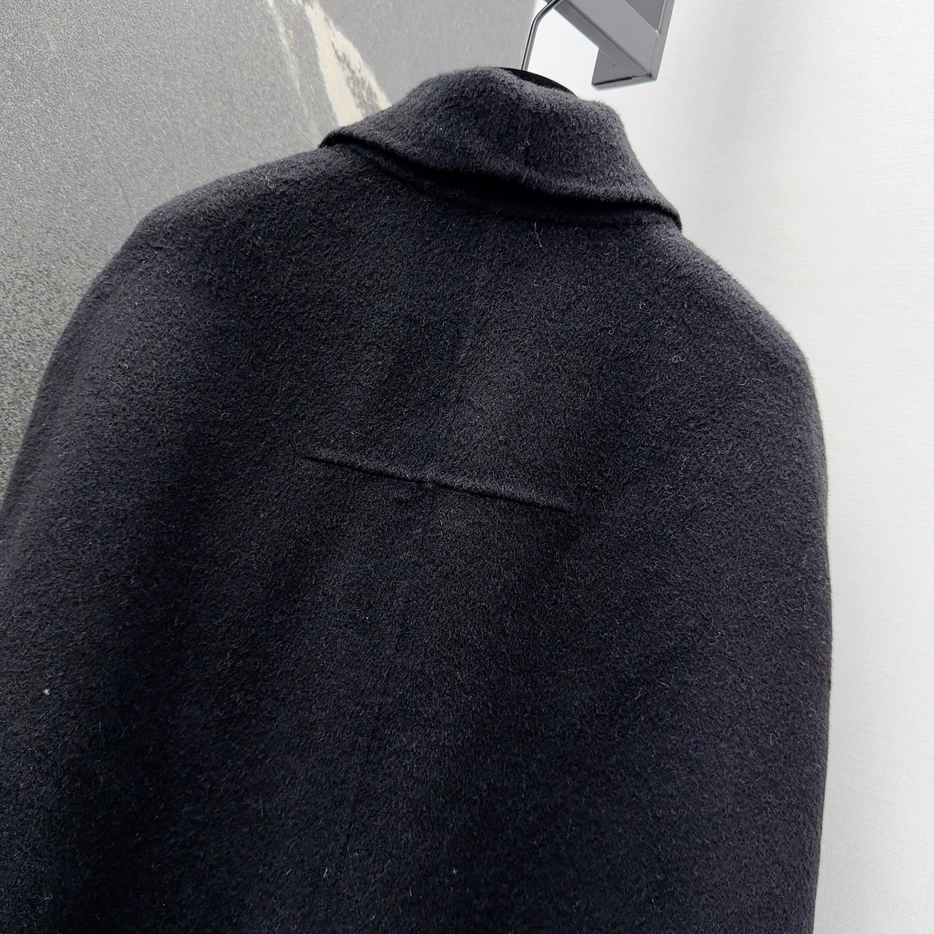 Elegant Wool Blend Cape Coat with Pearl Buttons - Chic Winter Style 9 i1759904287732 3648 0 9