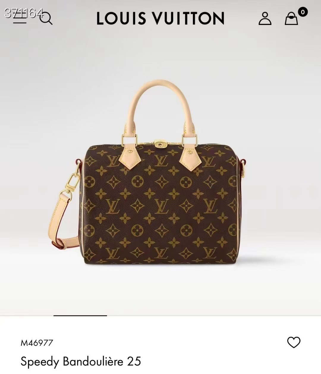 P410 pedido original, chip de transcodificación M46977 Los bolsos de la serie Speedy 25 fueron diseñados originalmente …