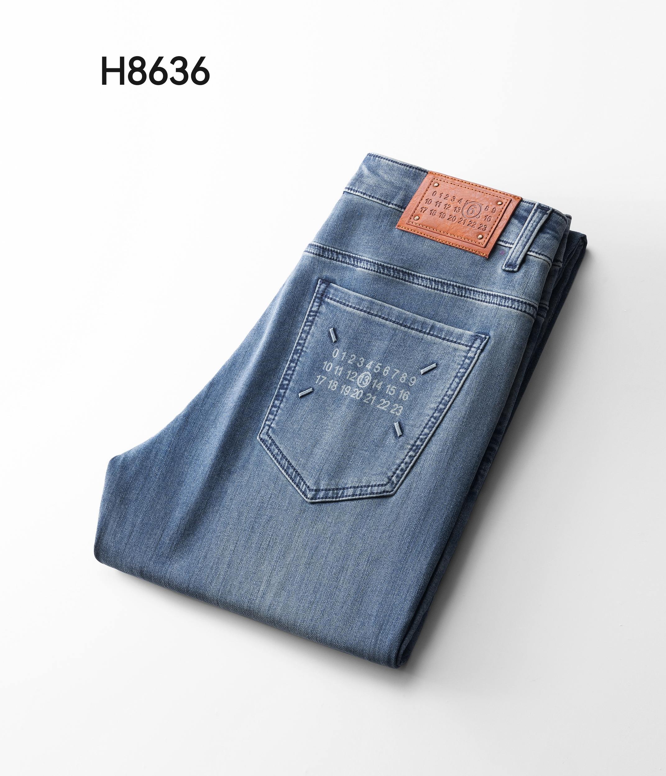 NO:127304,New for summer (new for summer); high elastic knitted denim fabric, soft and comfortable [hair][hair][seduction][seduction][seduction] Model number H8636 digits 30-40, straight cylinder,,alexander wang19860909春夏新款（new for summer)；高弹力针织牛仔面料,柔软舒适[發][發][勾引][勾引] 款号H8636 码数30-40 版型直筒,,alexander wang,Men's clothing
