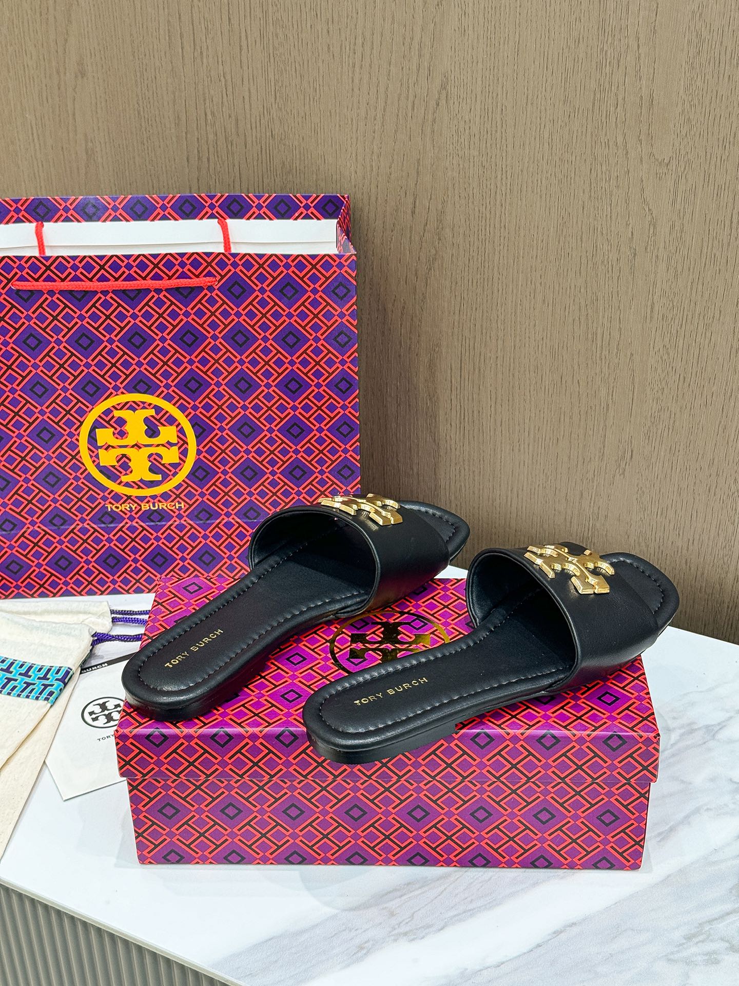 Tory Burch Flat-Bed Slippers: Trade Orders, Quality Materials, Cozy Comfort, Packaging Option - 图片 7