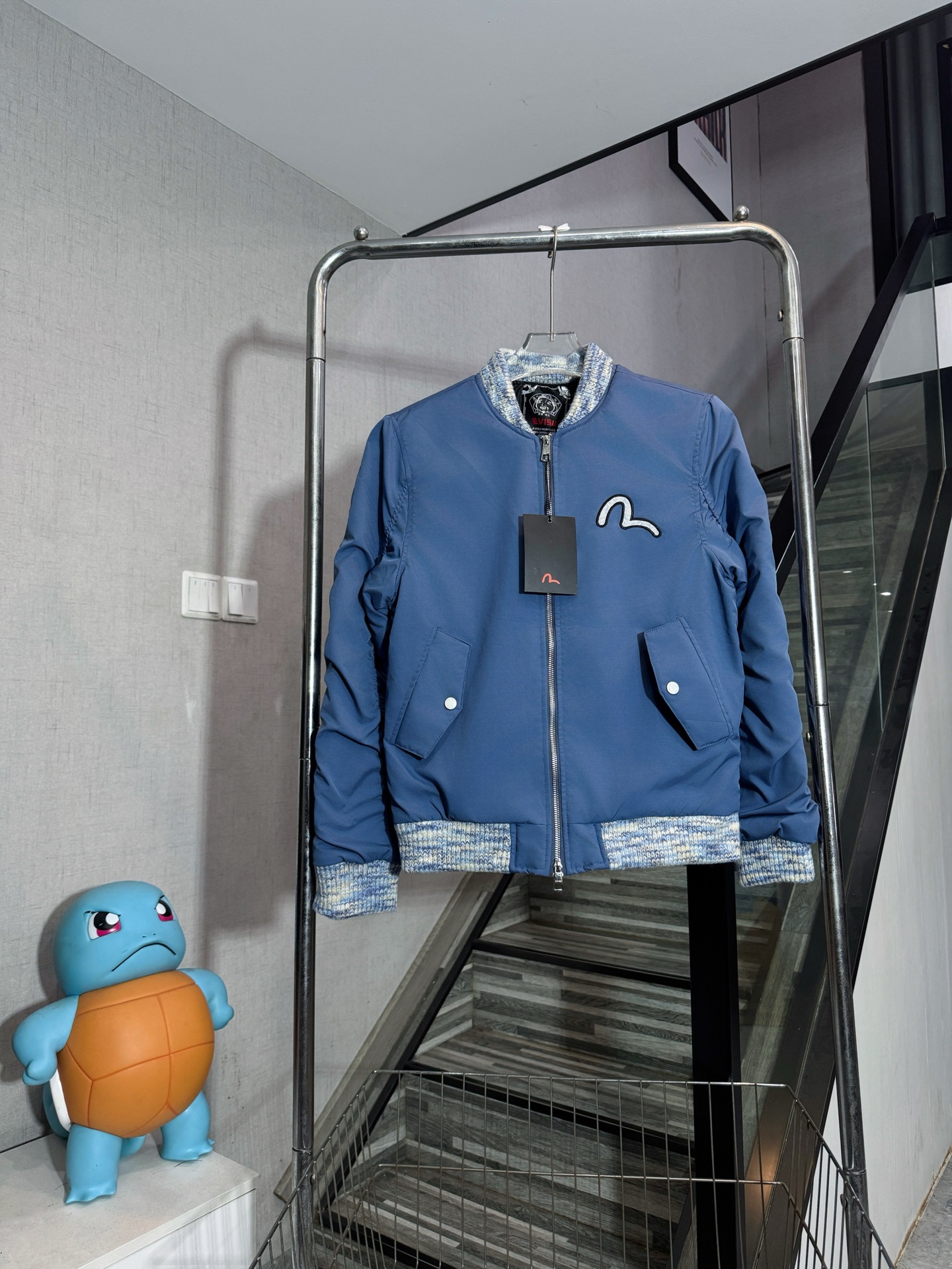 כותנת פליס מובנת ריקומה EVISU בגדים לגברים ונשים