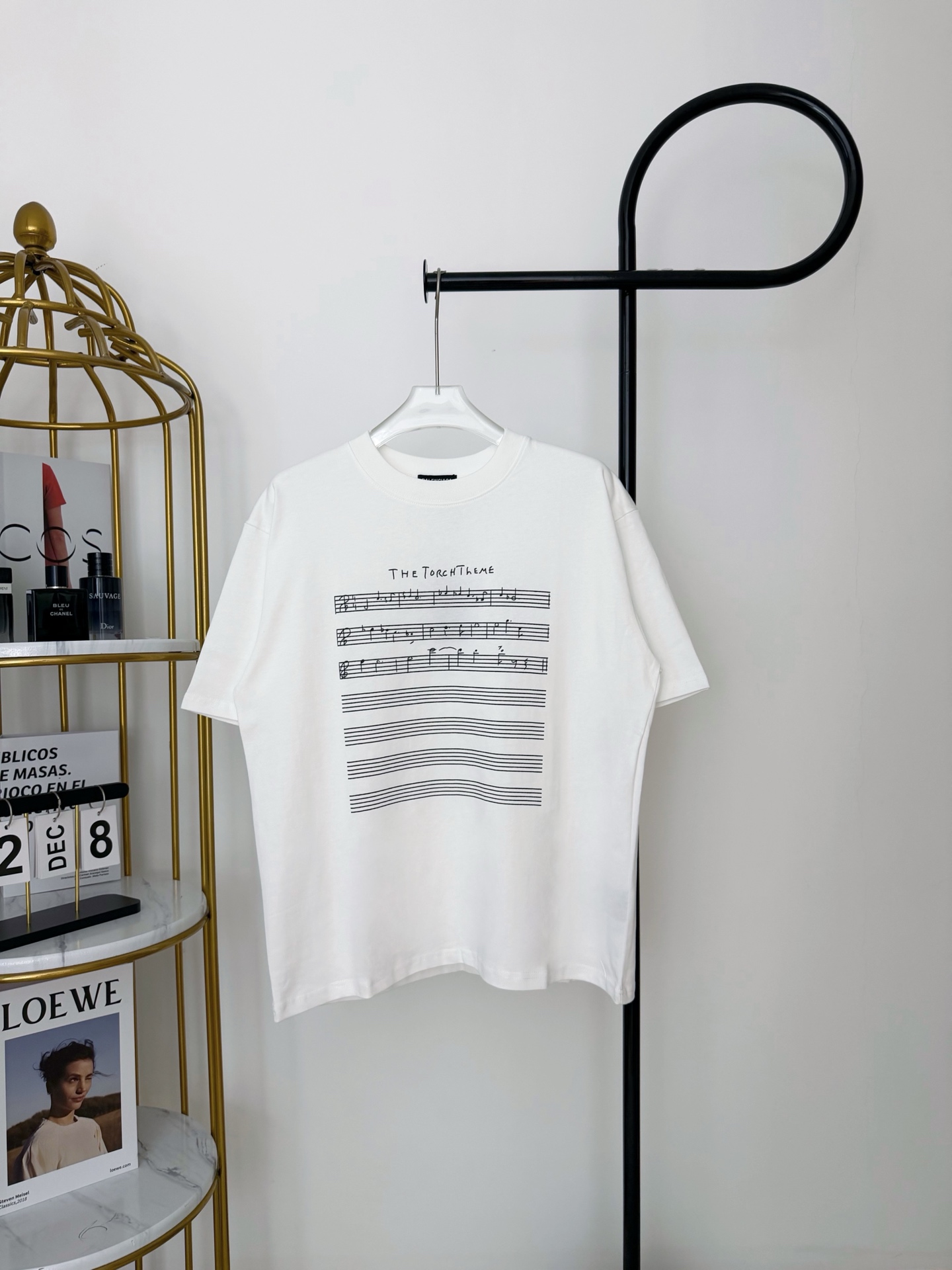 P70 número de modelo: HE196 Balenciaga-Balenciaga letra en el pecho bordada cuello redondo manga corta El tejido está h…
