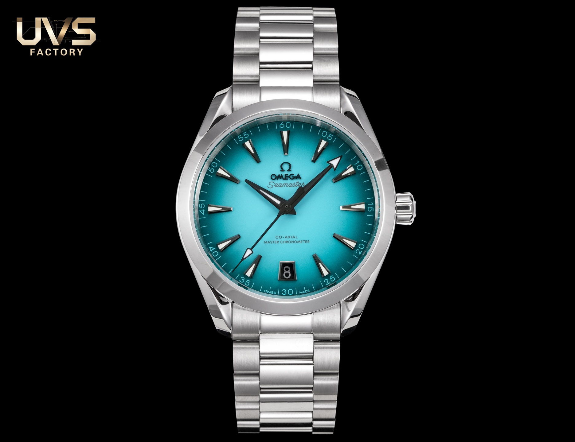 NO:924135,The new upgraded version of UVS Factory OMEGA KT9 Haimami produced by UVS is here!  It is no longer an old case that has been modified, and the original mold opening accessories are universal. It is equipped with a double-T black balance wheel movement with a swing of 28800. The size is 41mm. The surface is made of porcelain, with 11 numerals and a calendar ring. The hour and minute hands are CNC multi-faceted sandblasted upper and lower sapphire glass, which is anti-glare and clear and less likely to be scratched. Brand new polished case, 3-bead strap with adjustable double-press butterfly buckle, enlarged buckle surface, interchangeable with the original.  Please watch friends appreciate the luxury and exquisite recommendation of men’s mechanical watches. For the best luxury recommendation as a gift, please look for the exclusive quality of UVS.19860909UVS 出品  UVS Factory 欧米伽 OMEGA KT9 海马米全新升级版来了！不再是旧款壳套改装了,原装开模配件通用.搭载双T黑摆轮机芯,摆幅28800.尺寸 41mm 塘瓷工艺表面,11个字下和日历圈口,时分针都是CNC多面拉沙打磨 上下蓝宝石玻璃,防眩清晰更不易刮花. 全新抛光表壳,3珠带配可调双按蝴蝶扣,加大扣面,可与原装互换. 请广大表友品鉴奢华精致推荐男士机械腕表 送礼最佳奢华推荐请认准UVS独家品质,,Watch