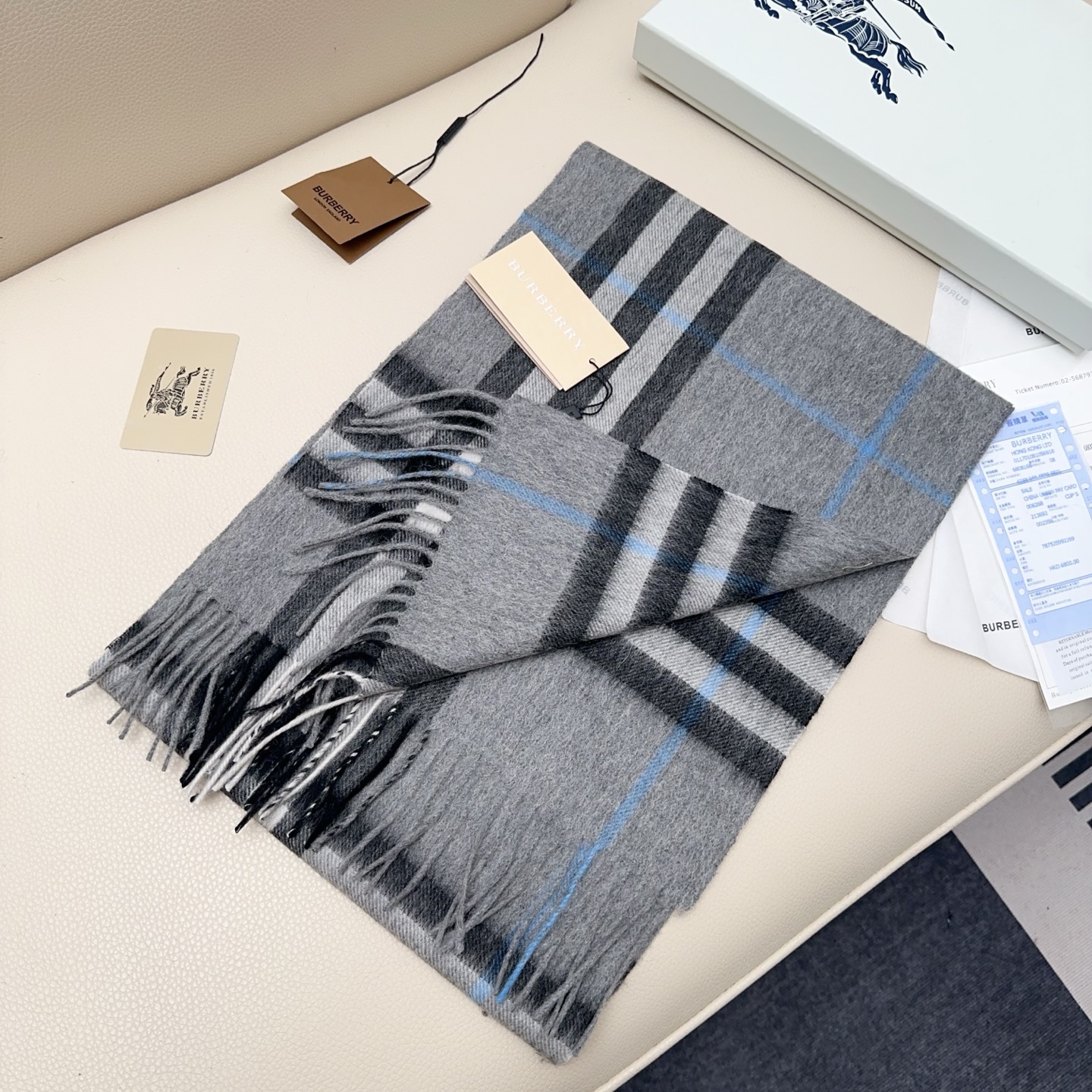 burberry scarf 𝐁𝐮𝐫𝐛𝐞𝐫𝐫𝐲 Classic plaid cashmere scarf — photo 3