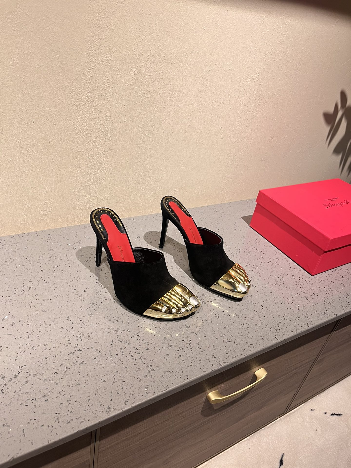 Schiaparelli FW24: Golden Toe Heels, Real Gold and Silver, Luxury Fashion Show