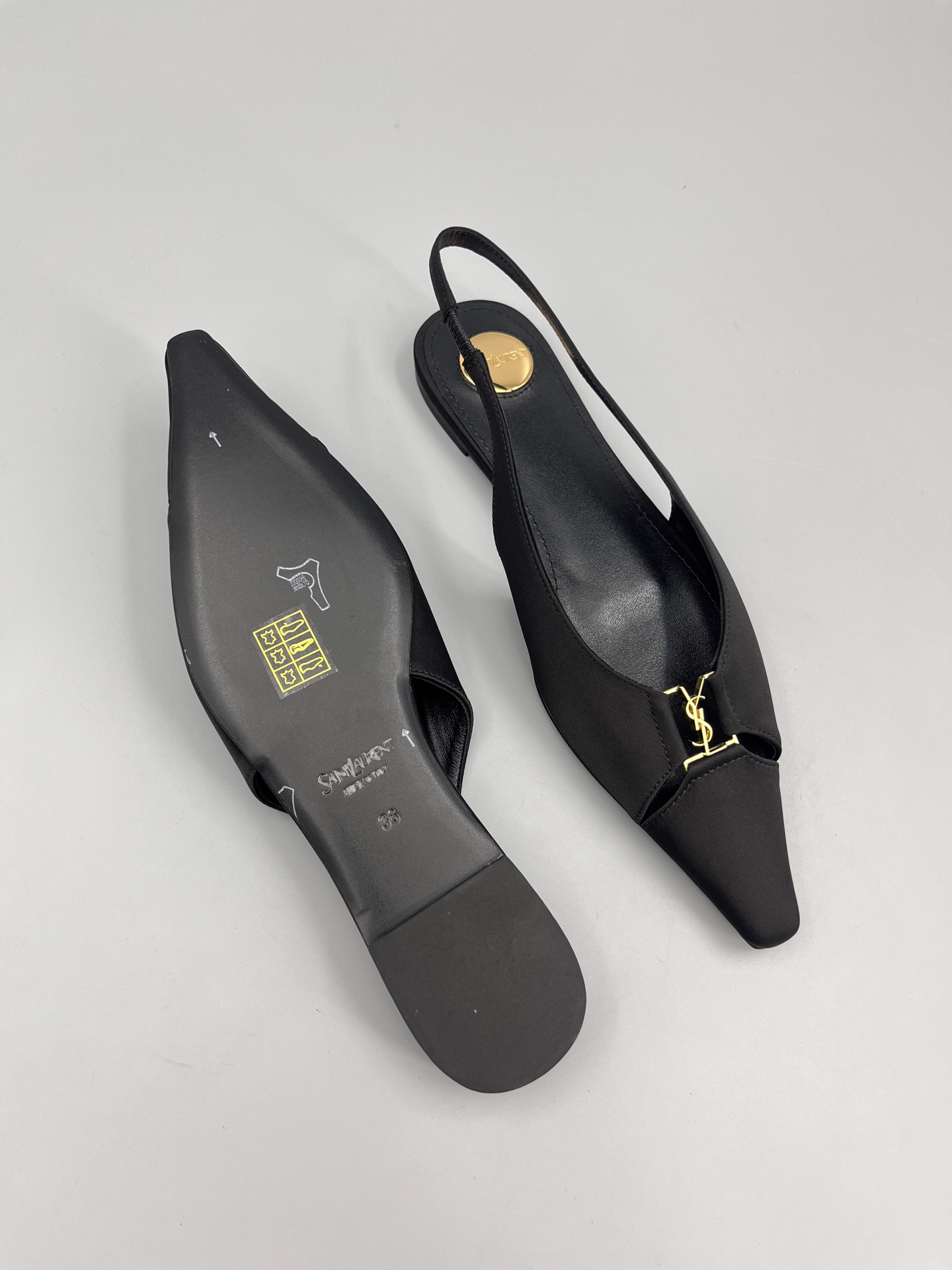 Saint Laurent’s Super Pointy Head Base Shoes: SLP’s Trendy Women’s Cow Skin Shoes - 图片 9