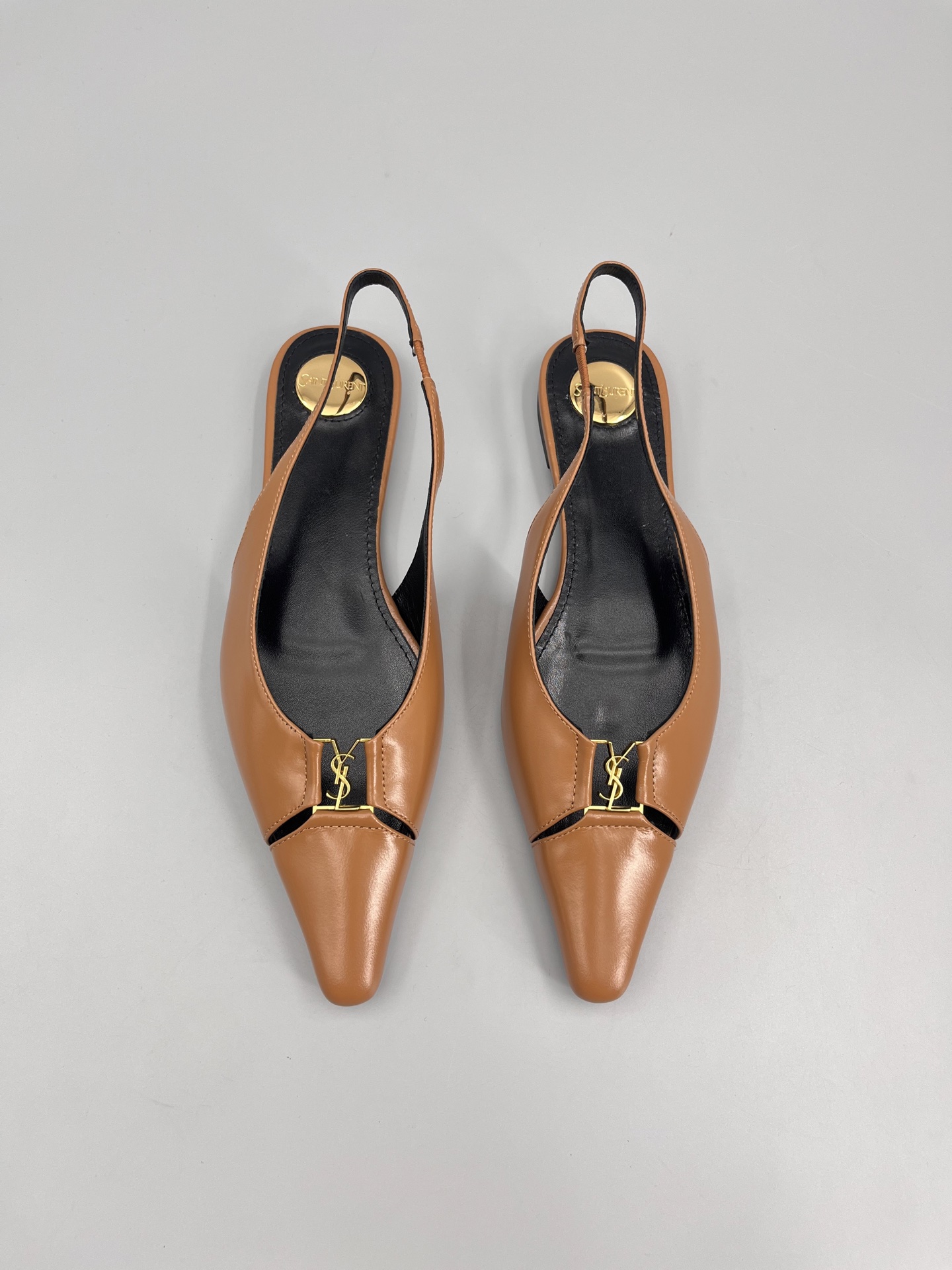 “Saint Laurent Women’s Super Pointy Head Base Shoes in Cow Skin”