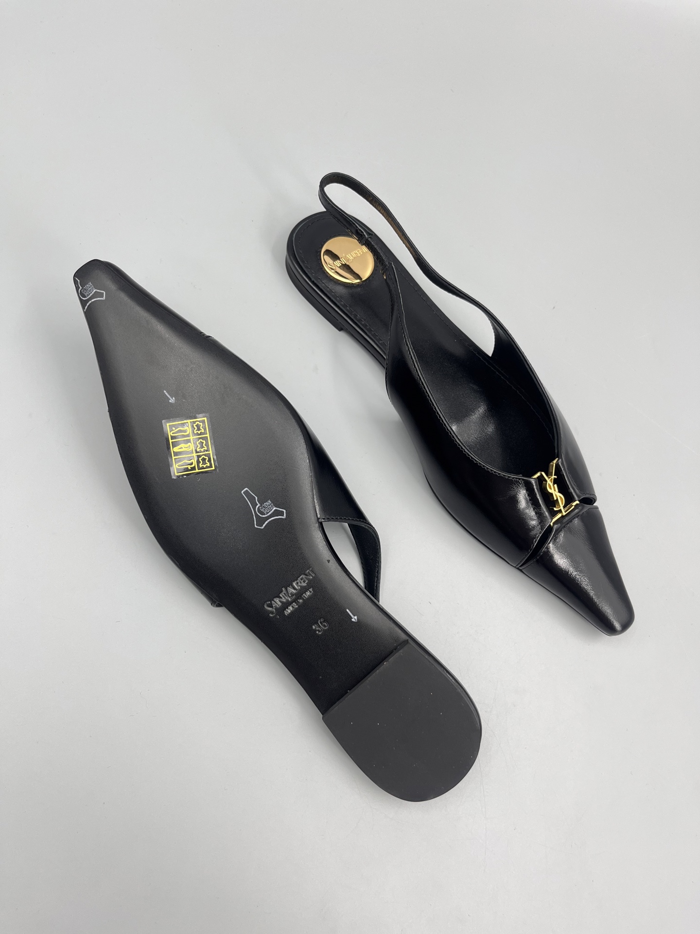 Saint Laurent St. Roland’s Super Pointy Head Base Shoes: Cow Skin, Real Sole. - 图片 7