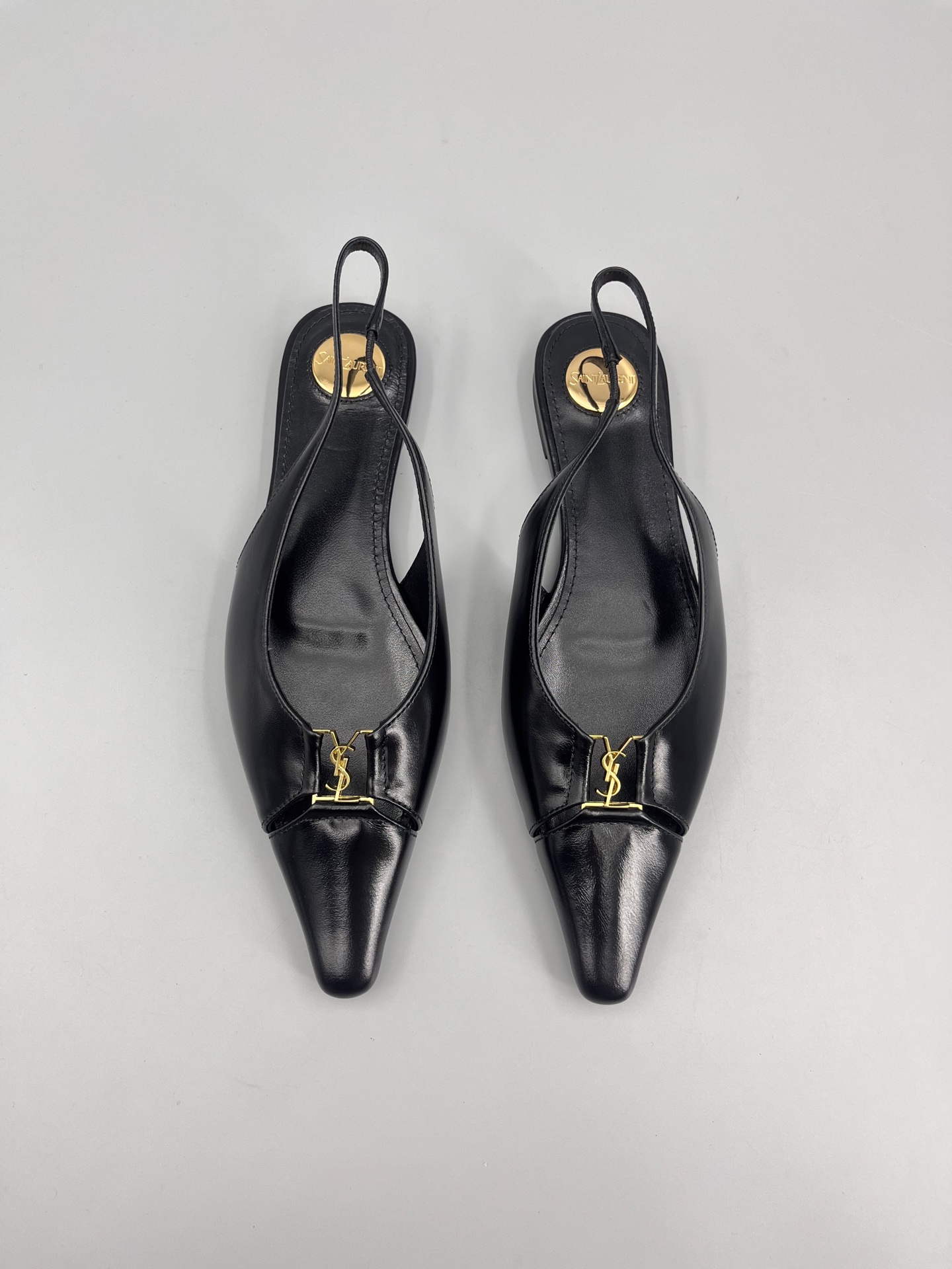 Saint Laurent St. Roland’s Super Pointy Head Base Shoes: Cow Skin, Real Sole. - 图片 1