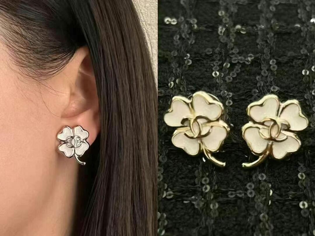 Chanel Clover Double C Earrings - Brass & Enamel, Exquisite Design 8 i1741008997146 8500 0 6
