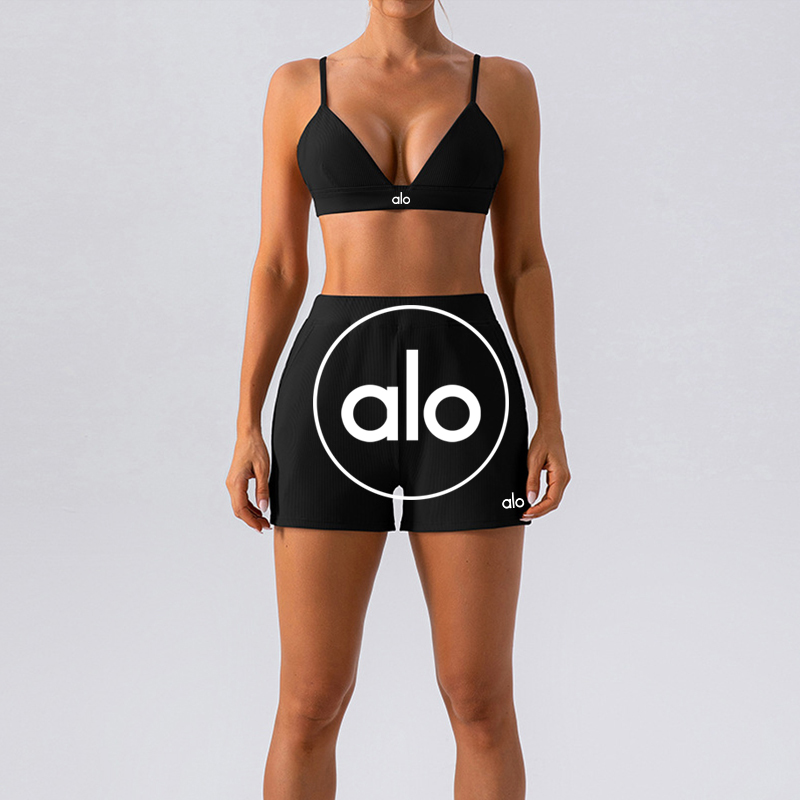 Alo sports bra studio beige yoga