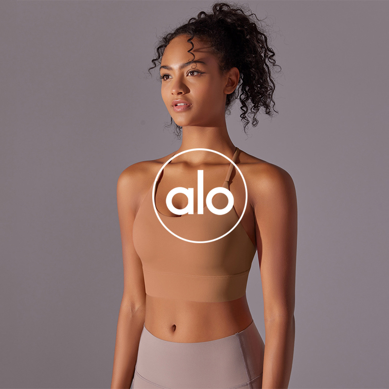 Alo sports bra studio white yoga
