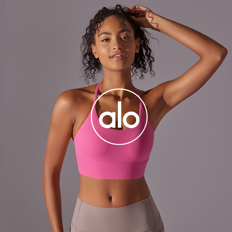 Alo sports bra studio white yoga