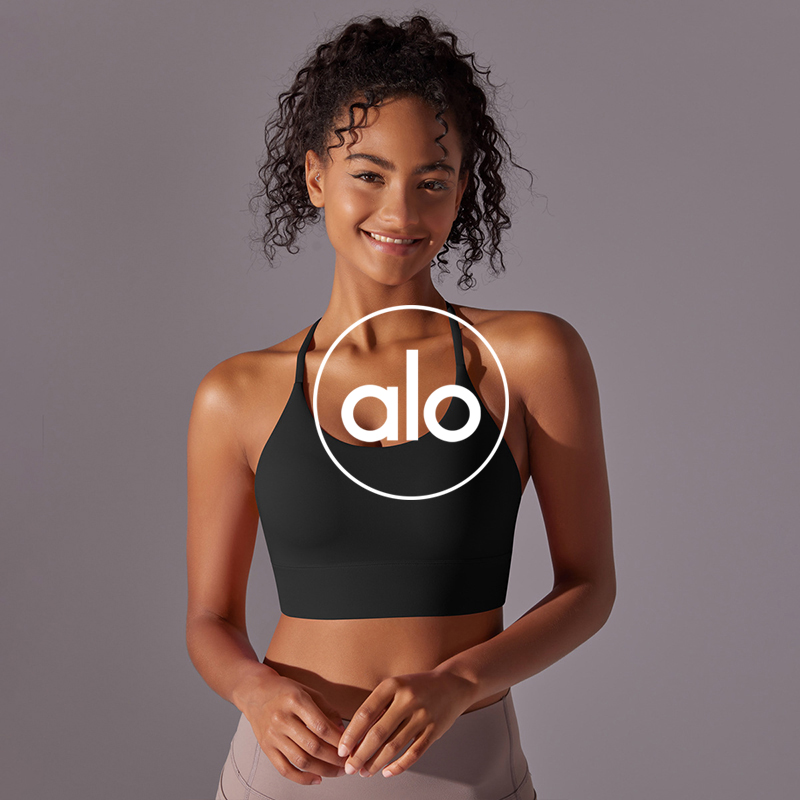 Alo sports bra studio white yoga
