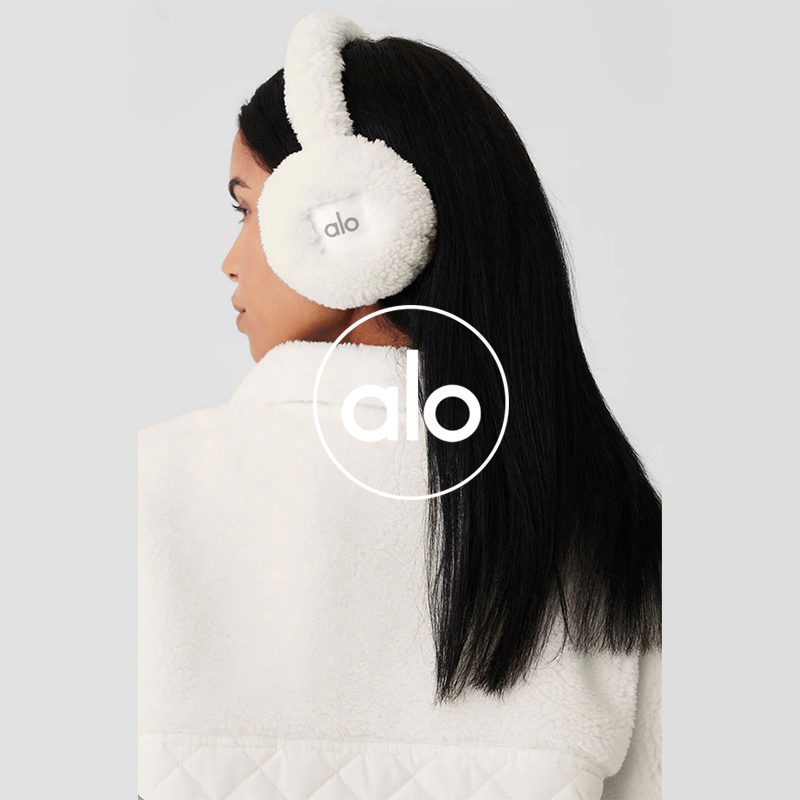 Alo accessories aloyoga winter plush ear-mounted plus velvet anti-cold and warm earmuffs anti-freeze ear warmers