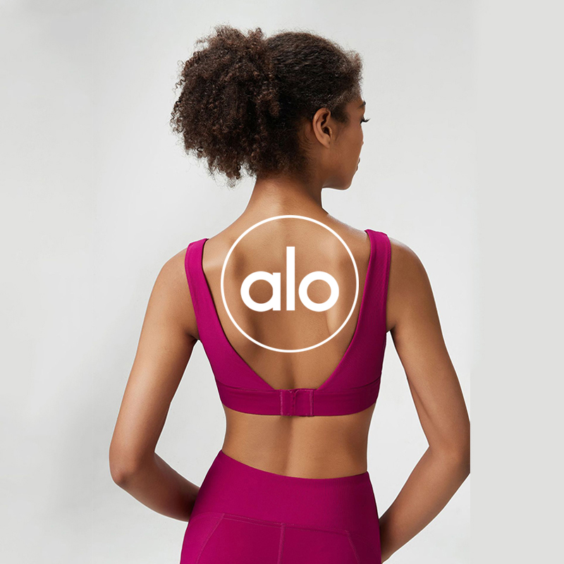 Alo sports bra training white yoga
