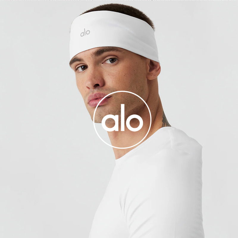Alo accessories high elastic breathable widened sports headband for men and women outdoor moisture wicking headscarf yoga