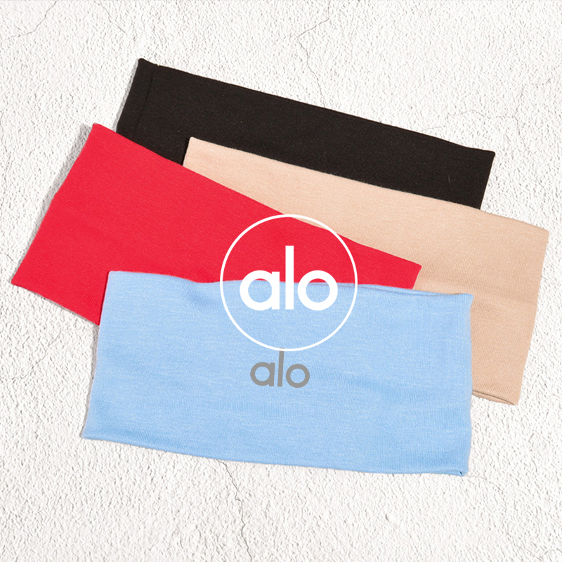 Alo accessories high elastic breathable widened sports headband for men and women outdoor moisture wicking headscarf yoga