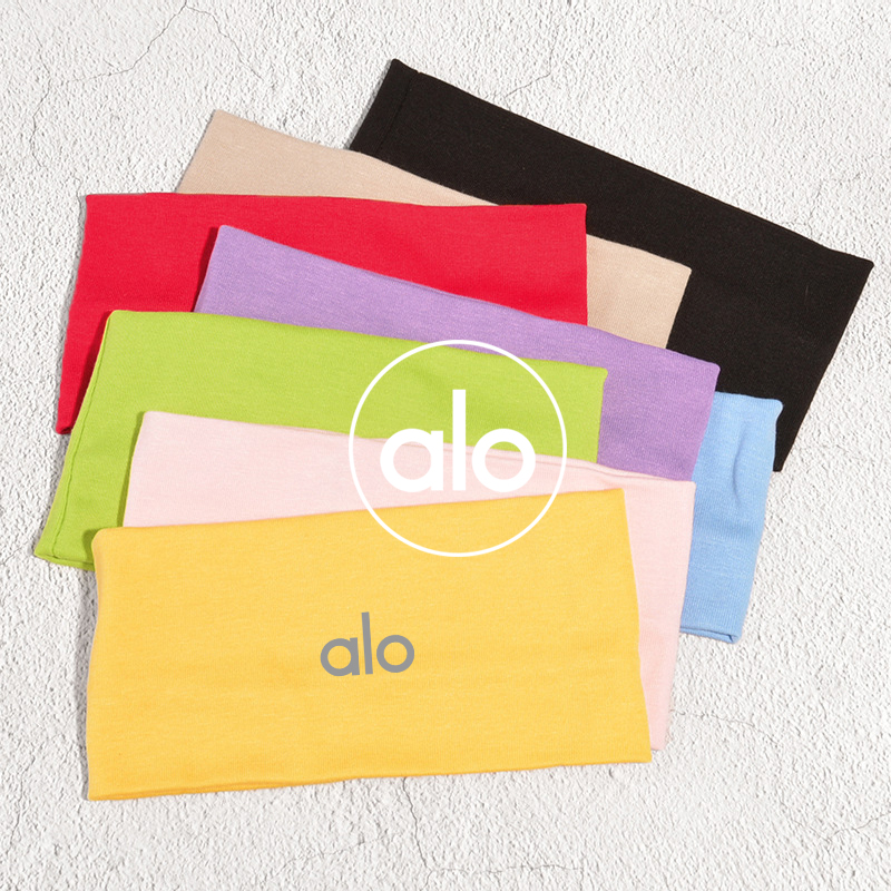 Alo accessories high elastic breathable widened sports headband for men and women outdoor moisture wicking headscarf yoga