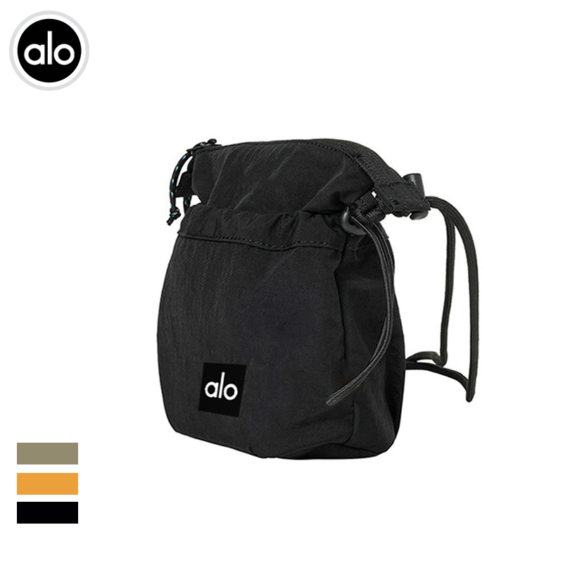 Alo accessories aloyoga contrast color outdoor sports crossbody bag Kodak mini casual drawstring zipper bucket bag for women
