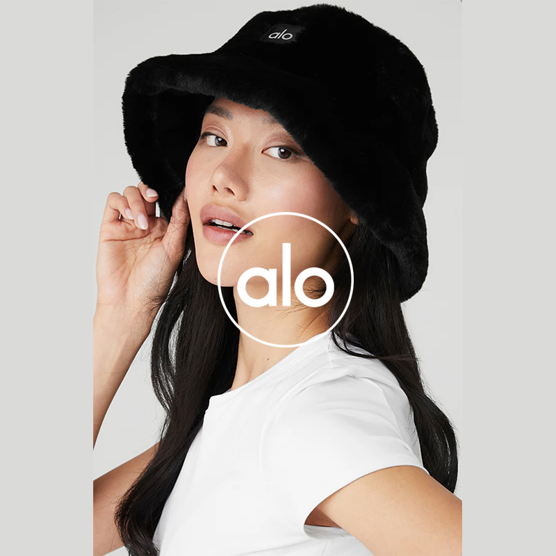 Alo accessories aloyoga plush retro simple fisherman phase autumn and winter versatile warm and fashionable basin hat