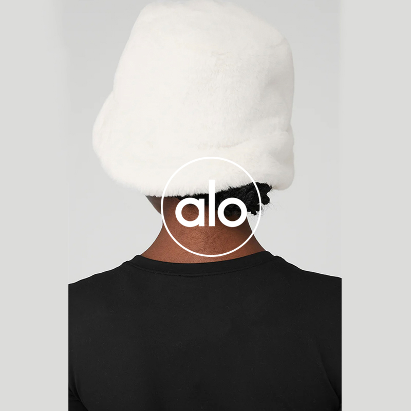 Alo accessories aloyoga plush retro simple fisherman phase autumn and winter versatile warm and fashionable basin hat