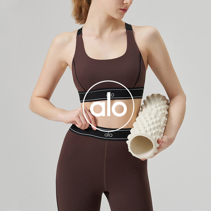 Alo sports bra yoga pink