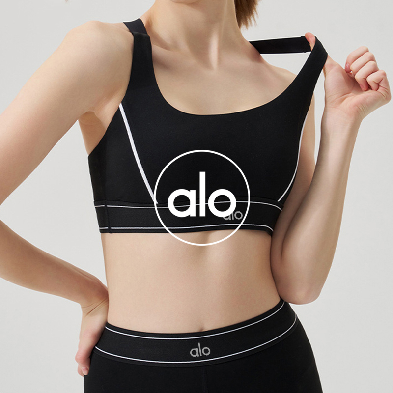 Alo sports bra yoga pink