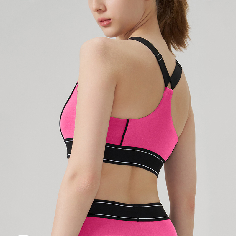 Alo sports bra yoga pink