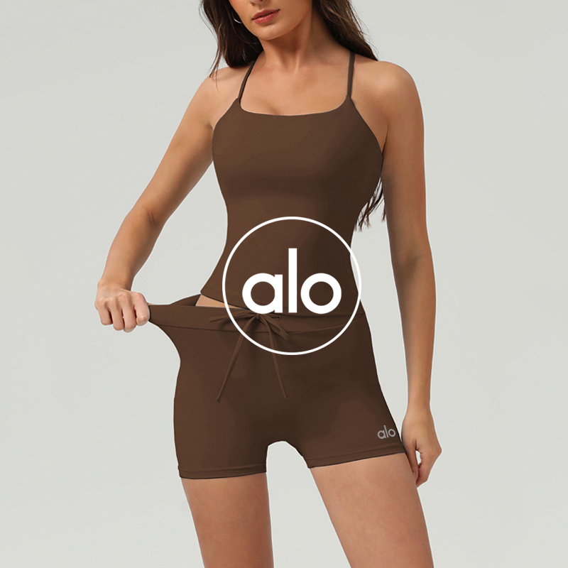 Alo shorts training blue yoga
