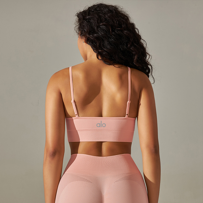 Alo sports bra yoga gray
