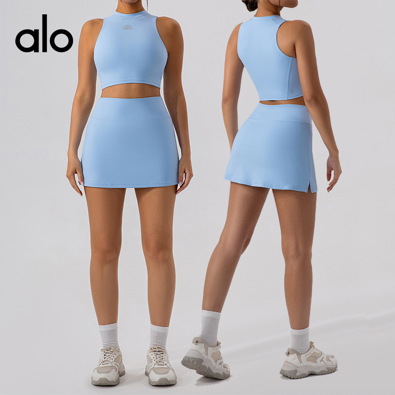 Alo tank studio light blue yoga