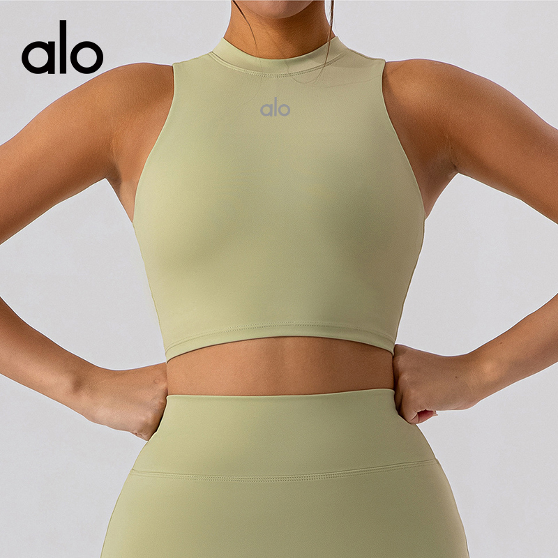 Alo tank studio light blue yoga