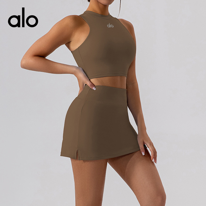 Alo tank studio light blue yoga