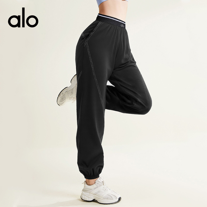 ALO YOGA💰73💎支持一件代发
aloyoga长裤速干长裤女宽松跑步健身弹性透气训练运动裤
【品牌】ALO 
【款号】JYWK025
【面料】氨纶/聚酯纤维
【颜色】黑色
【尺码】S，M，L，XL，XXL
 专柜同款品质，厂家直销，货源充足，售后保障