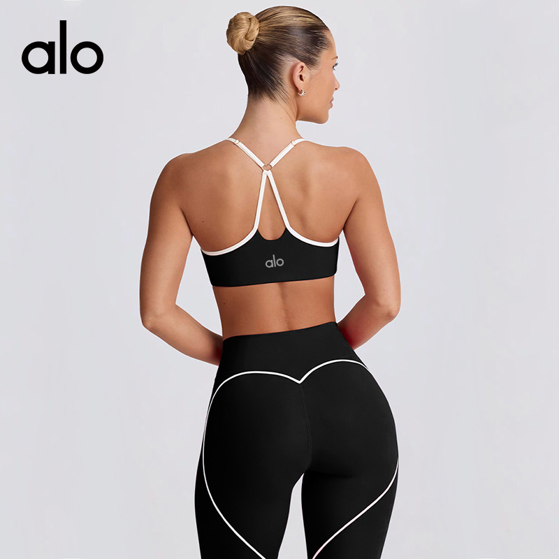Alo sports bra training turquoise yoga