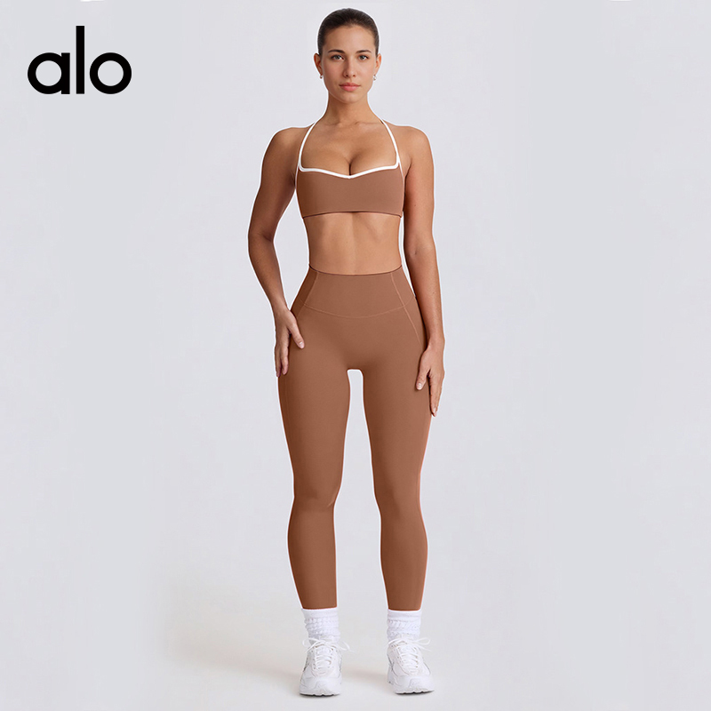 Alo sports bra training turquoise yoga