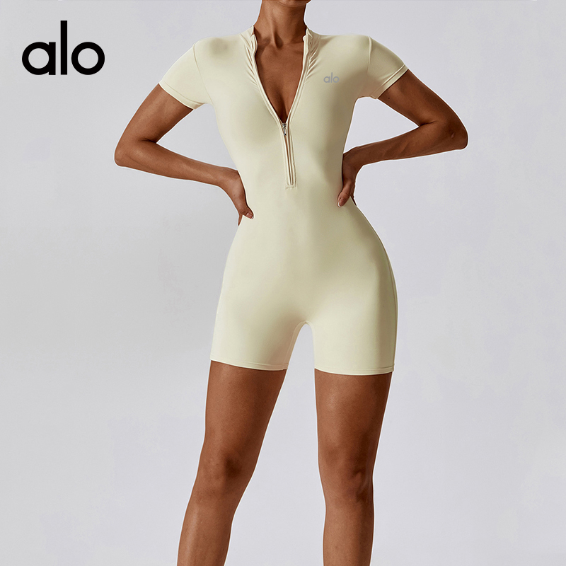 Alo set studio light blue and brown yoga