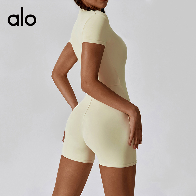 Alo set studio light blue and brown yoga