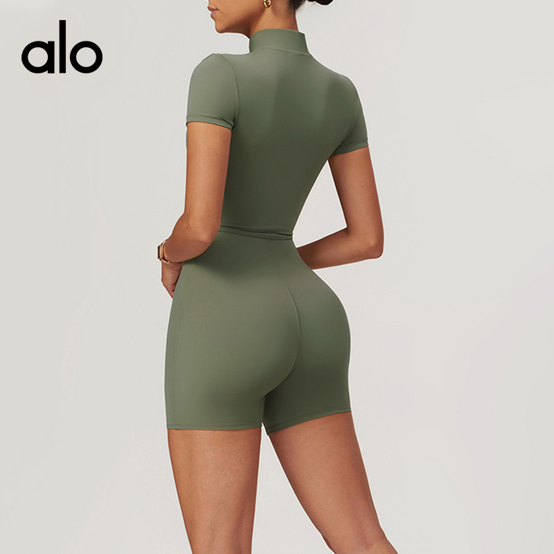 Alo set studio light blue and brown yoga