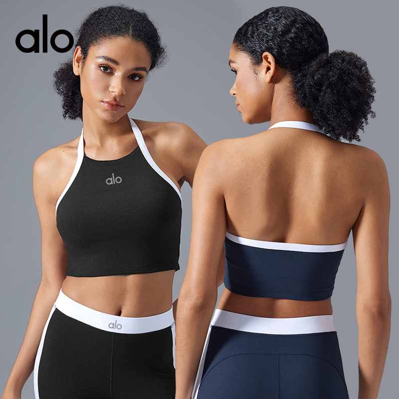 Alo tank training navy yoga