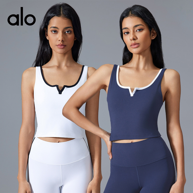 Alo tank studio white yoga