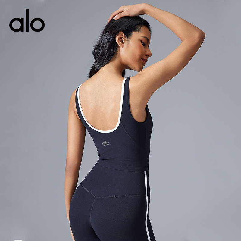 Alo tank studio white yoga
